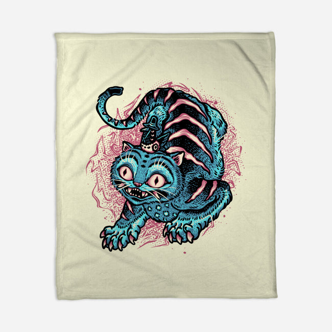 Blue Tiger Companion-None-Fleece-Blanket-glitchygorilla