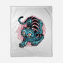 Blue Tiger Companion-None-Fleece-Blanket-glitchygorilla