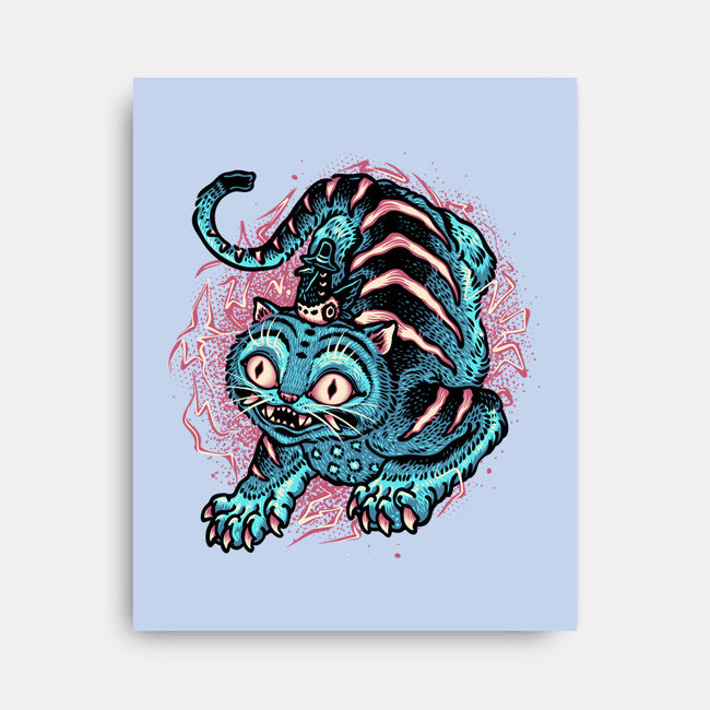 Blue Tiger Companion-None-Stretched-Canvas-glitchygorilla