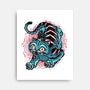 Blue Tiger Companion-None-Stretched-Canvas-glitchygorilla