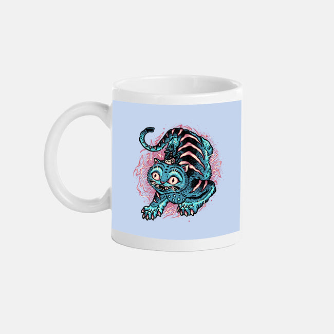 Blue Tiger Companion-None-Mug-Drinkware-glitchygorilla