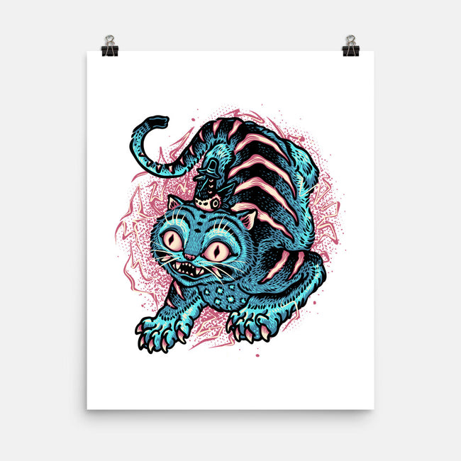 Blue Tiger Companion-None-Matte-Poster-glitchygorilla