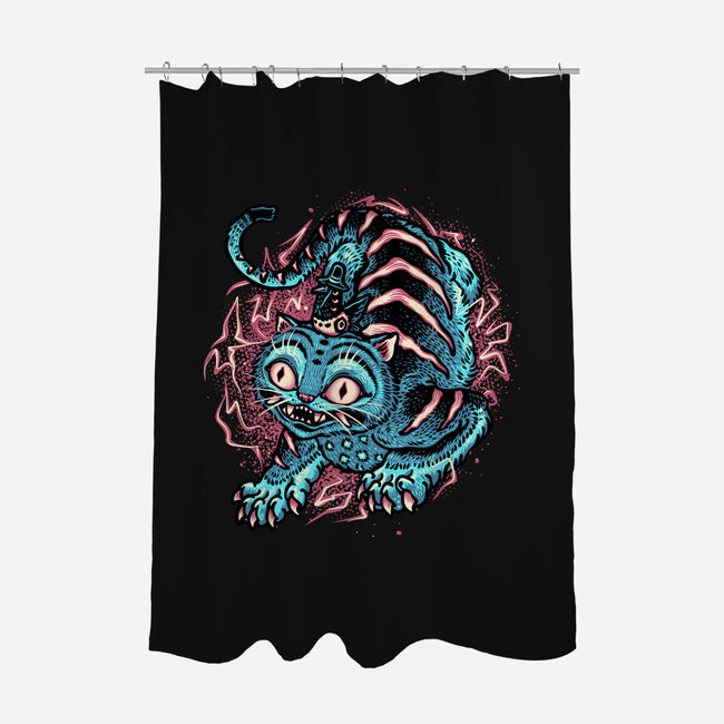 Blue Tiger Companion-None-Polyester-Shower Curtain-glitchygorilla