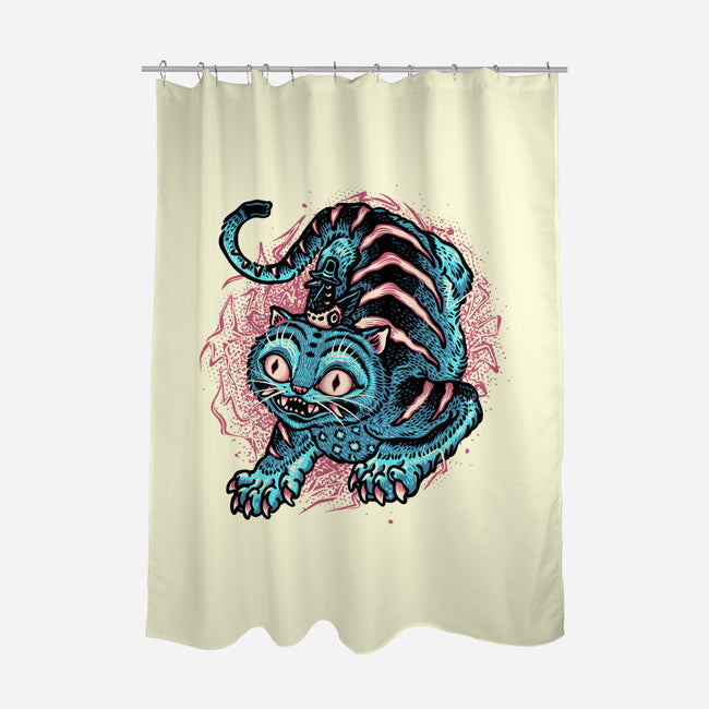 Blue Tiger Companion-None-Polyester-Shower Curtain-glitchygorilla