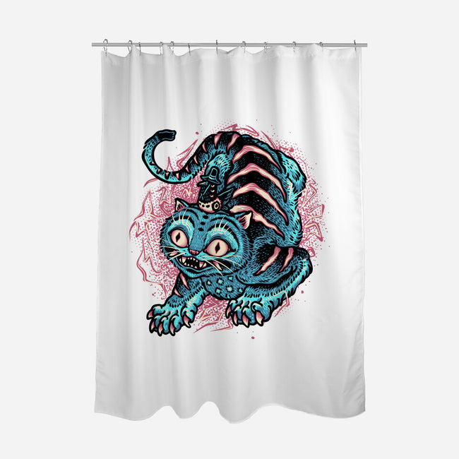Blue Tiger Companion-None-Polyester-Shower Curtain-glitchygorilla