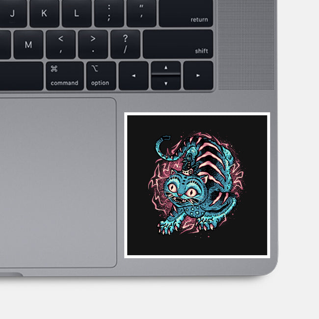 Blue Tiger Companion-None-Glossy-Sticker-glitchygorilla