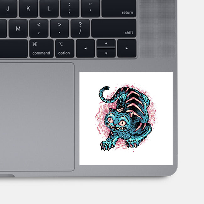 Blue Tiger Companion-None-Glossy-Sticker-glitchygorilla