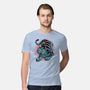 Blue Tiger Companion-Mens-Premium-Tee-glitchygorilla