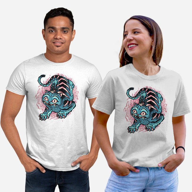 Blue Tiger Companion-Unisex-Basic-Tee-glitchygorilla