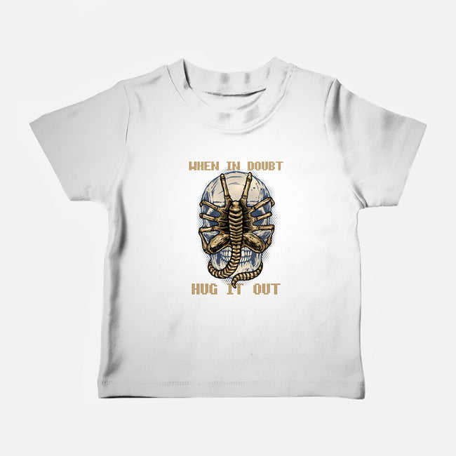 When In Doubt Hug It Out-Baby-Basic-Tee-glitchygorilla