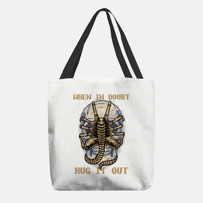 When In Doubt Hug It Out-None-Basic Tote-Bag-glitchygorilla