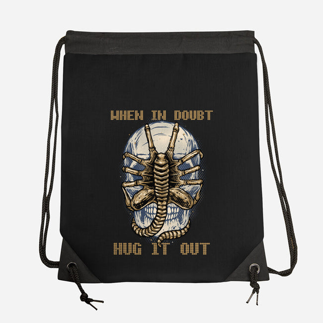 When In Doubt Hug It Out-None-Drawstring-Bag-glitchygorilla