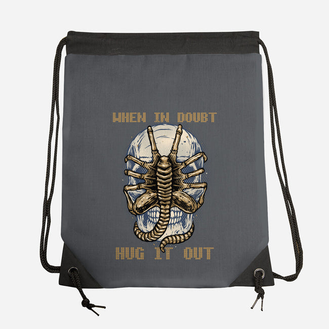 When In Doubt Hug It Out-None-Drawstring-Bag-glitchygorilla