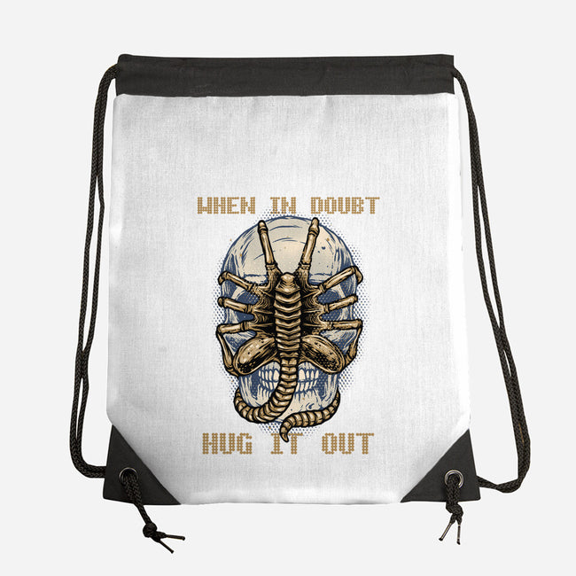 When In Doubt Hug It Out-None-Drawstring-Bag-glitchygorilla