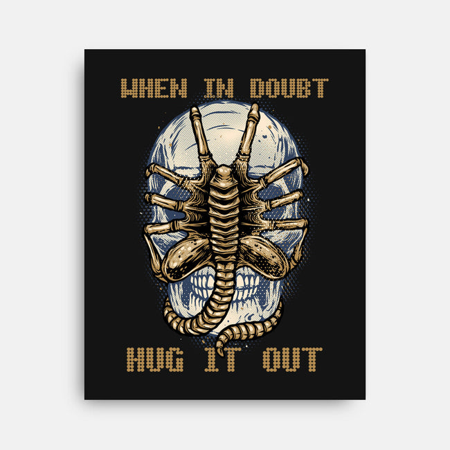 When In Doubt Hug It Out-None-Stretched-Canvas-glitchygorilla