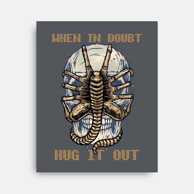 When In Doubt Hug It Out-None-Stretched-Canvas-glitchygorilla