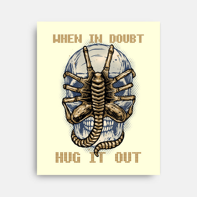 When In Doubt Hug It Out-None-Stretched-Canvas-glitchygorilla
