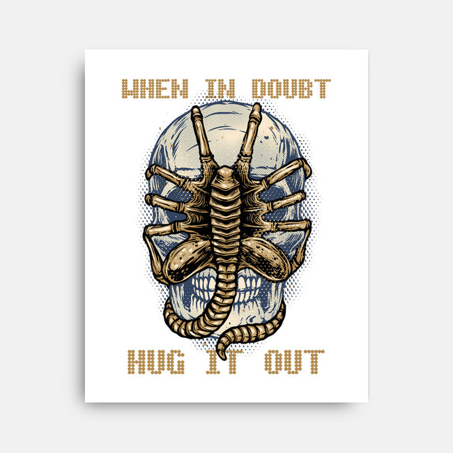 When In Doubt Hug It Out-None-Stretched-Canvas-glitchygorilla