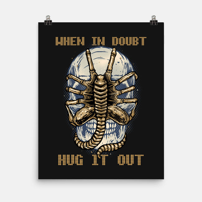 When In Doubt Hug It Out-None-Matte-Poster-glitchygorilla