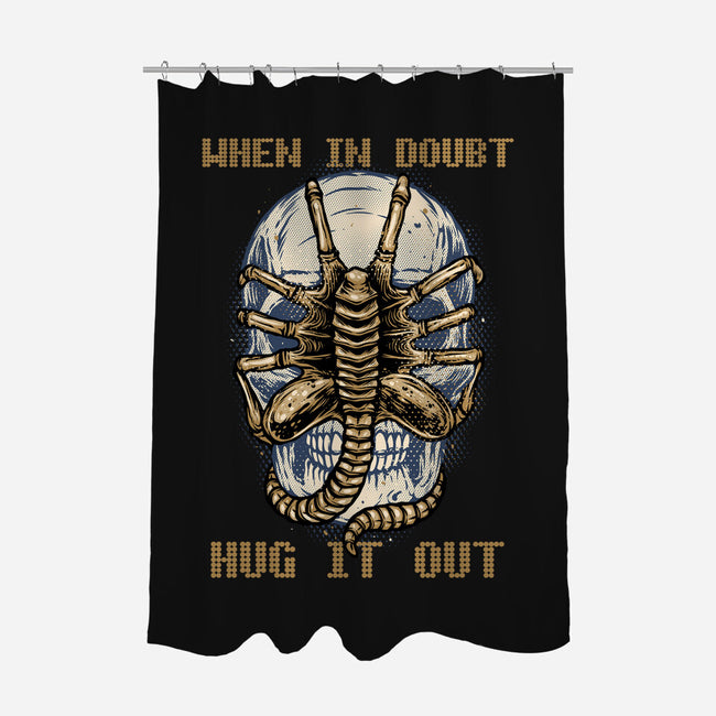 When In Doubt Hug It Out-None-Polyester-Shower Curtain-glitchygorilla