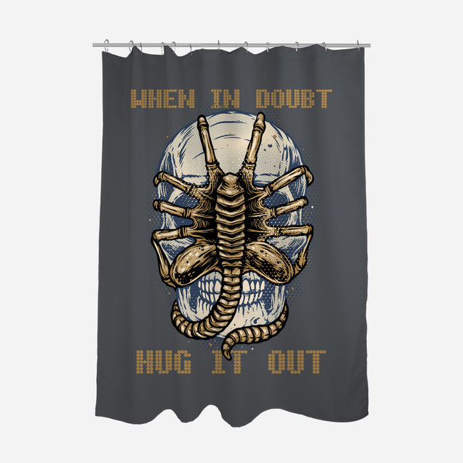 When In Doubt Hug It Out-None-Polyester-Shower Curtain-glitchygorilla