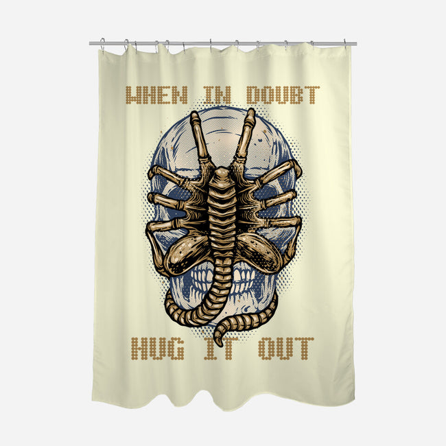 When In Doubt Hug It Out-None-Polyester-Shower Curtain-glitchygorilla