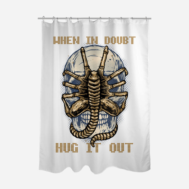 When In Doubt Hug It Out-None-Polyester-Shower Curtain-glitchygorilla
