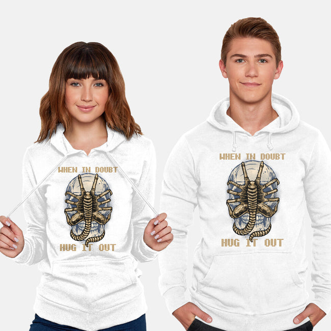 When In Doubt Hug It Out-Unisex-Pullover-Sweatshirt-glitchygorilla