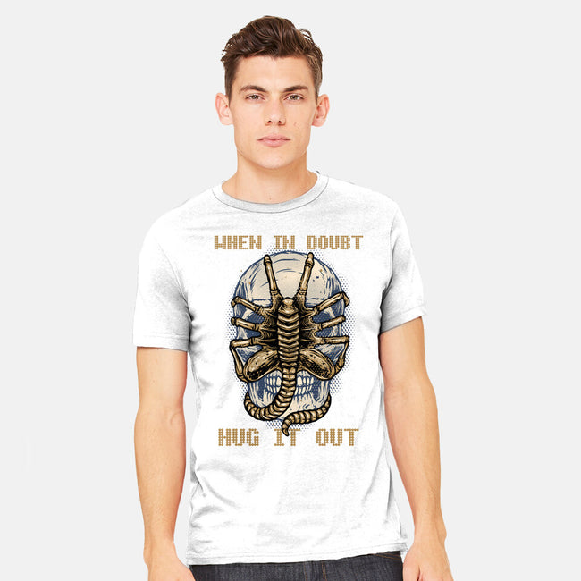 When In Doubt Hug It Out-Mens-Heavyweight-Tee-glitchygorilla