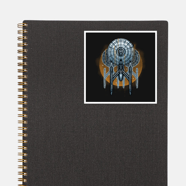 The Sun And The Enterprise-None-Glossy-Sticker-glitchygorilla