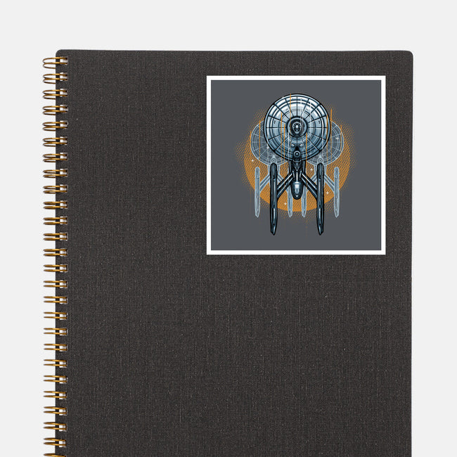 The Sun And The Enterprise-None-Glossy-Sticker-glitchygorilla