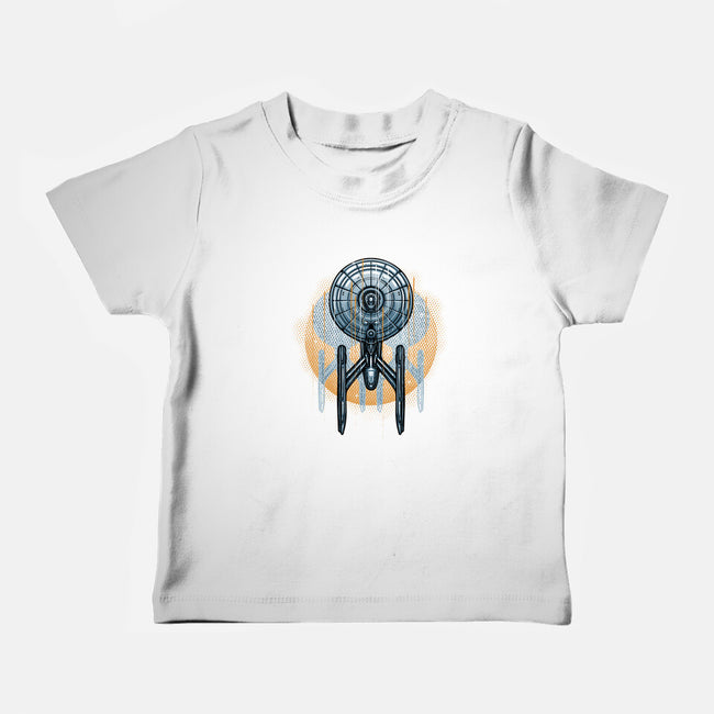 The Sun And The Enterprise-Baby-Basic-Tee-glitchygorilla