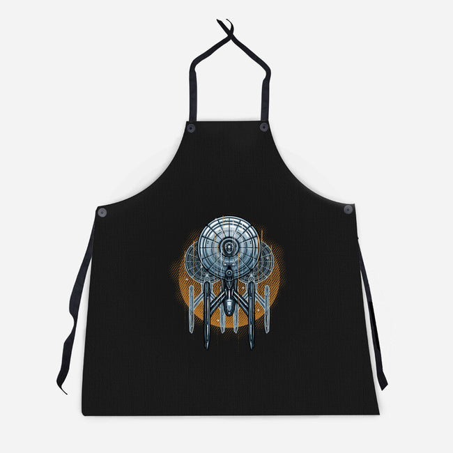 The Sun And The Enterprise-Unisex-Kitchen-Apron-glitchygorilla