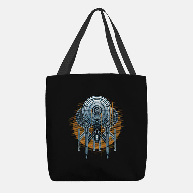 The Sun And The Enterprise-None-Basic Tote-Bag-glitchygorilla