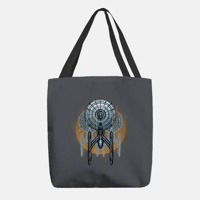 The Sun And The Enterprise-None-Basic Tote-Bag-glitchygorilla