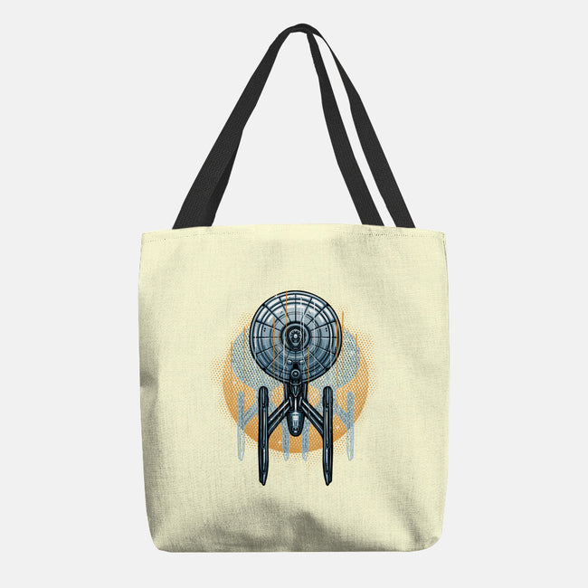 The Sun And The Enterprise-None-Basic Tote-Bag-glitchygorilla