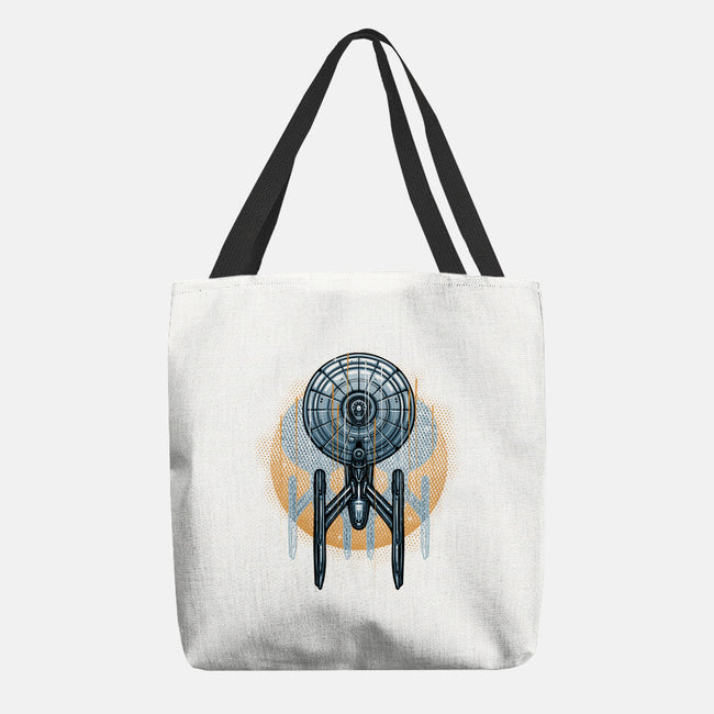 The Sun And The Enterprise-None-Basic Tote-Bag-glitchygorilla