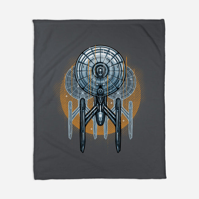 The Sun And The Enterprise-None-Fleece-Blanket-glitchygorilla