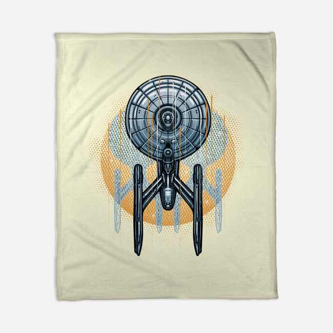 The Sun And The Enterprise-None-Fleece-Blanket-glitchygorilla