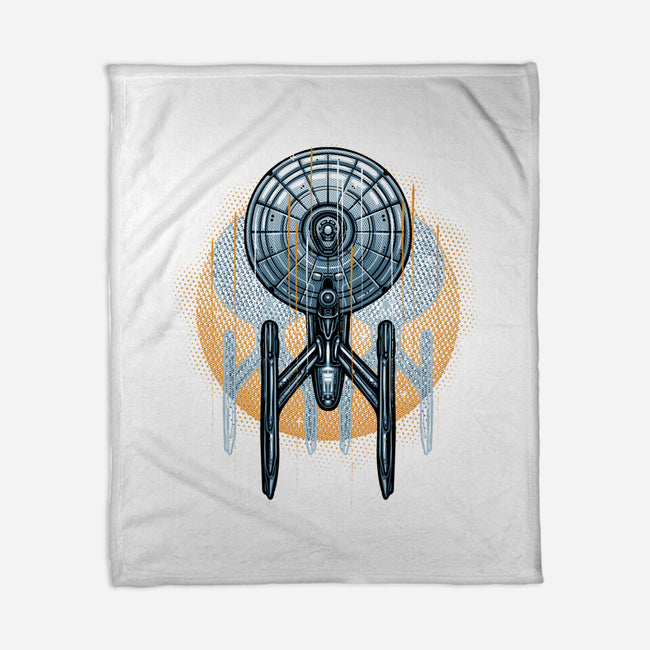 The Sun And The Enterprise-None-Fleece-Blanket-glitchygorilla