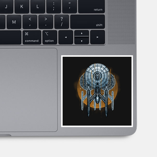 The Sun And The Enterprise-None-Glossy-Sticker-glitchygorilla