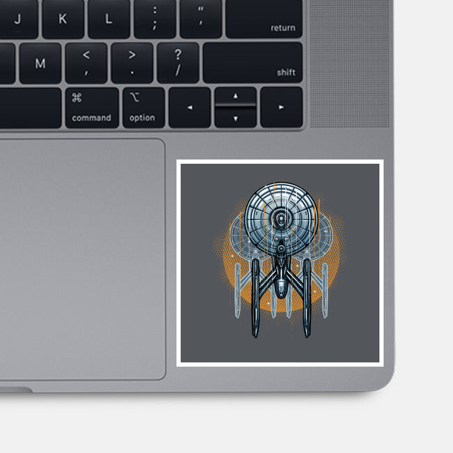 The Sun And The Enterprise-None-Glossy-Sticker-glitchygorilla