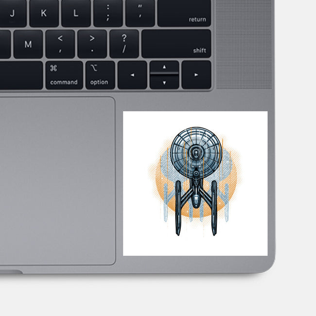 The Sun And The Enterprise-None-Glossy-Sticker-glitchygorilla