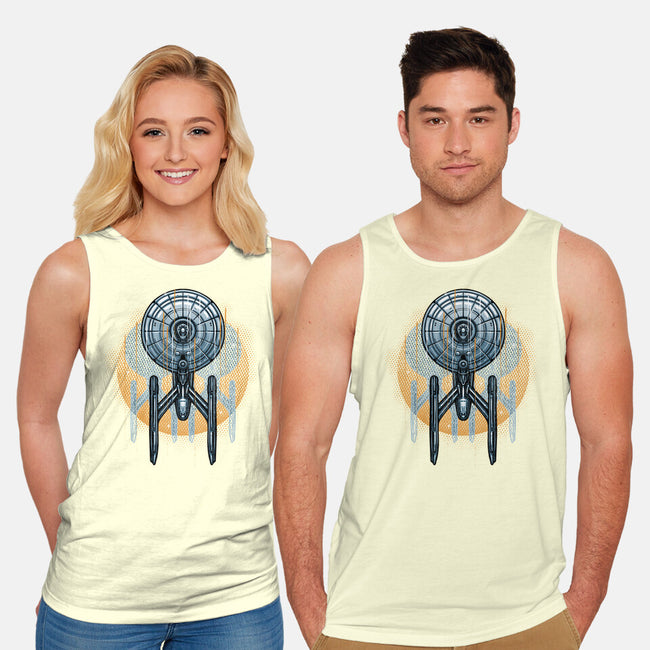 The Sun And The Enterprise-Unisex-Basic-Tank-glitchygorilla