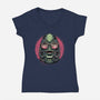 Creature Feature-Womens-V-Neck-Tee-glitchygorilla