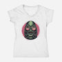 Creature Feature-Womens-V-Neck-Tee-glitchygorilla