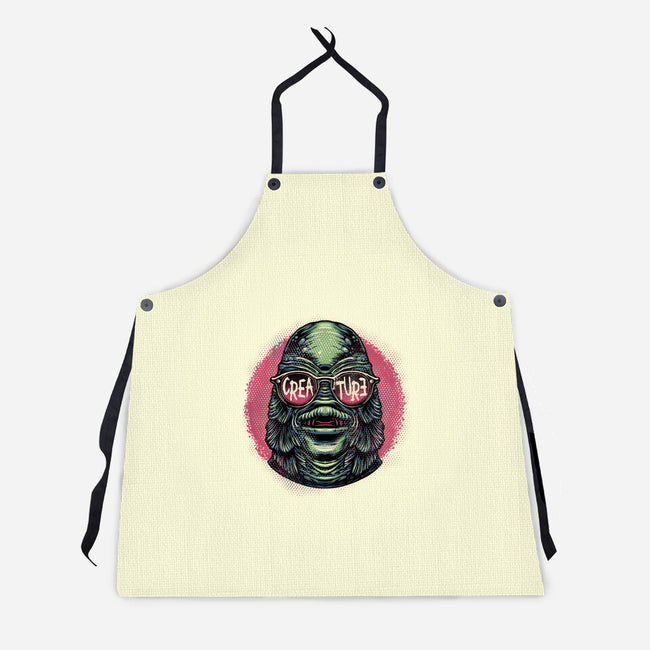 Creature Feature-Unisex-Kitchen-Apron-glitchygorilla