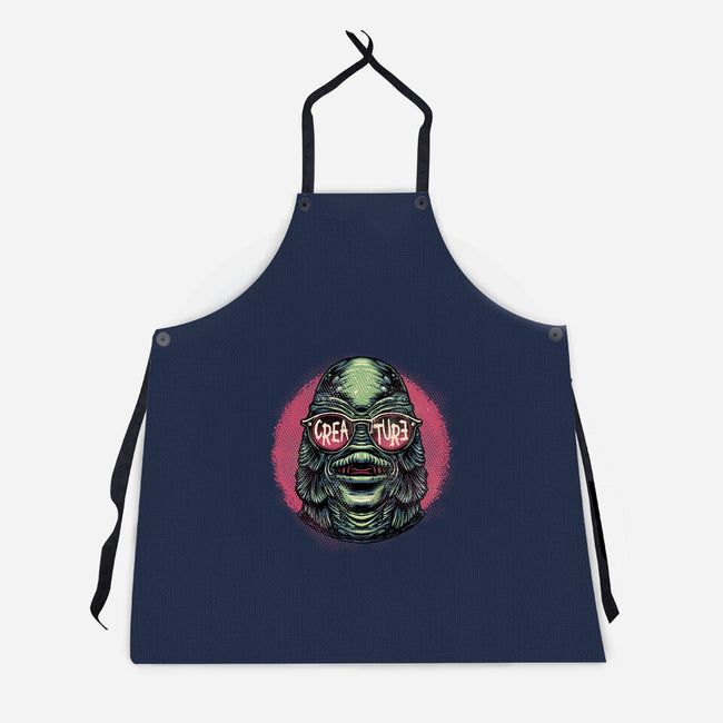 Creature Feature-Unisex-Kitchen-Apron-glitchygorilla