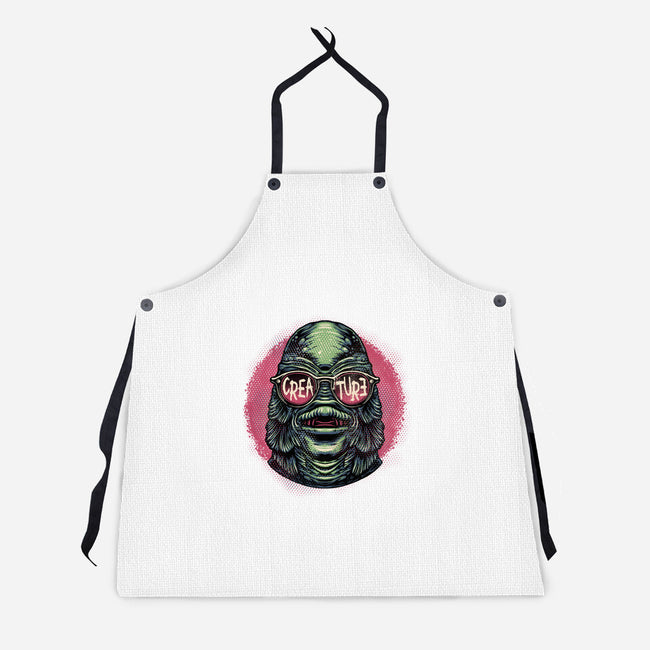 Creature Feature-Unisex-Kitchen-Apron-glitchygorilla