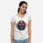Creature Feature-Womens-V-Neck-Tee-glitchygorilla
